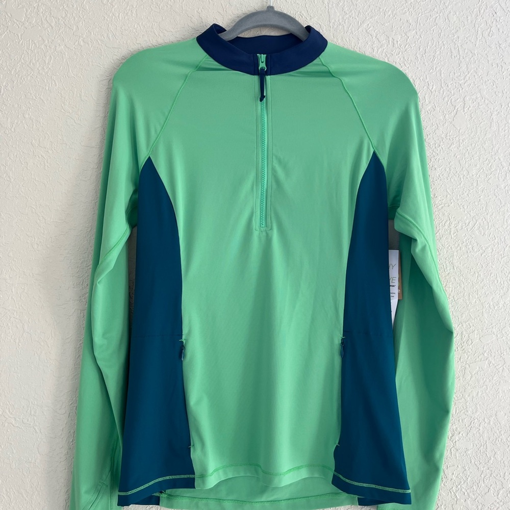 Title Nine Women's Sunbuster 3/4 Zip Long Sleeve Pullover Size Small NEW